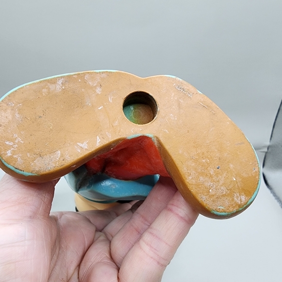 Vintage Mickey Mouse Moveable Arm & Head 6" Plastic Figure Toy - Picture 8 of 9